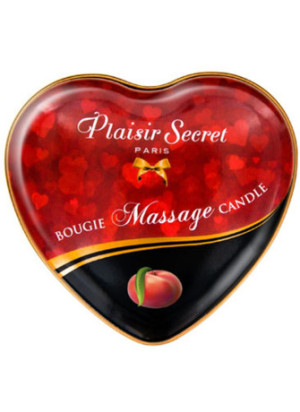 Mini bougie de massage pêche de vigne boîte coeur 35ml - CC826069